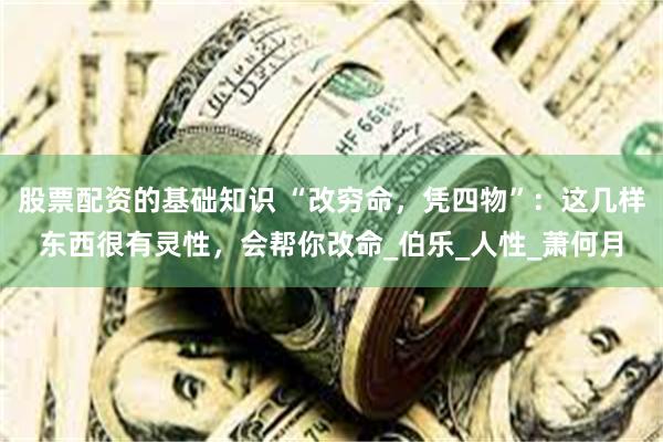 股票配资的基础知识 “改穷命，凭四物”：这几样东西很有灵性，会帮你改命_伯乐_人性_萧何月