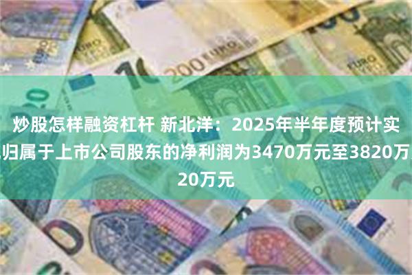 炒股怎样融资杠杆 新北洋：2025年半年度预计实现归属于上市公司股东的净利润为3470万元至3820万元